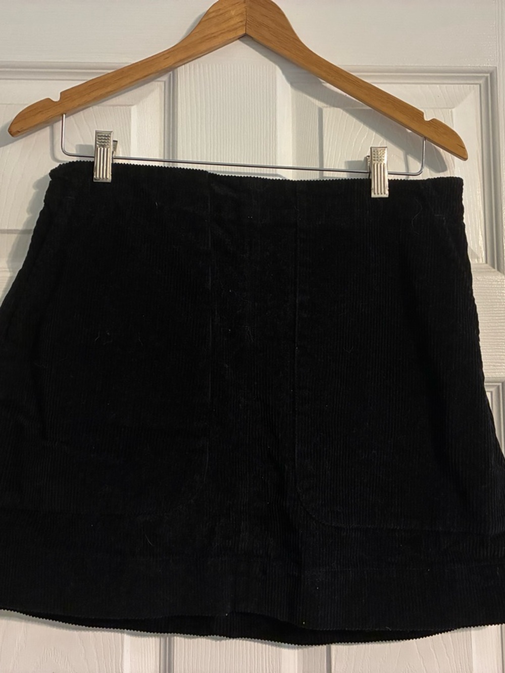Old Navy Black Corduroy Mini Skirt